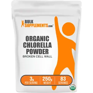 BulkSupplements Chlorella (Blue-Green Algae) Powder - Natural Antioxidants - Greens - Broken Cell - 100g-1kg - 3g per Serving