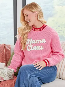 Simply Southern MAMA CLAUS Varsity Sweater