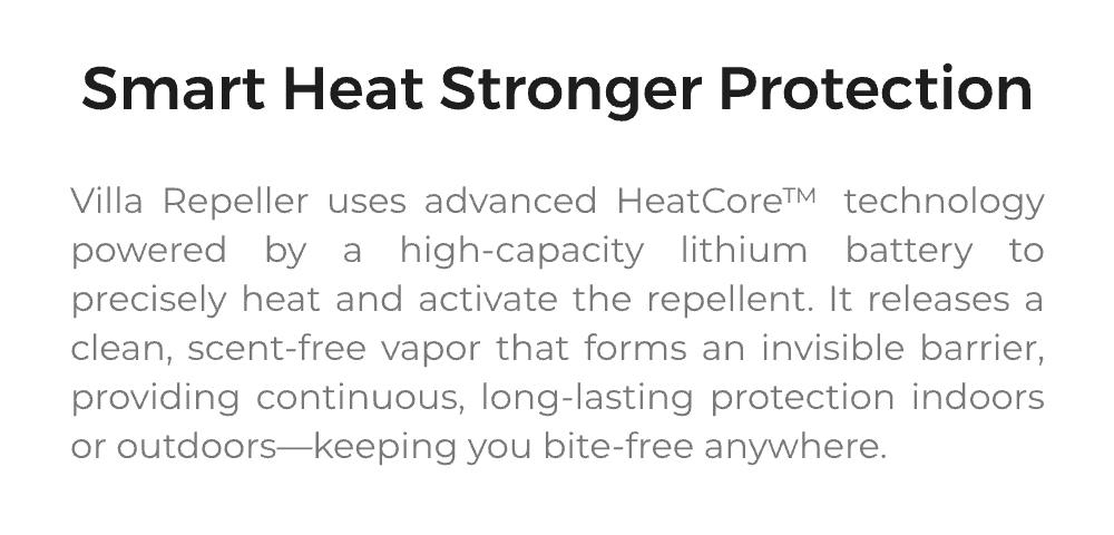 VILLA REPELLER - FLEXTAIL X VOLLYC Smart Heat Mosquito Repellent With Stronger Protection
