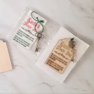Laser cut Christmas Magic Key activity for kids