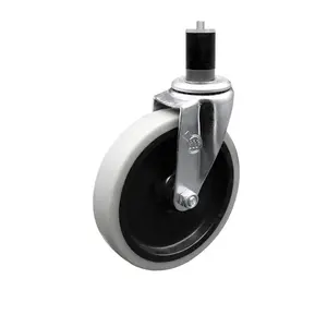 Service Caster SCC-EX05S510-TPRS-134 5 in. Swivel Thermoplastic Rubber Caster Wheel & 1.75 in. Expanding Adapter Stem Caster