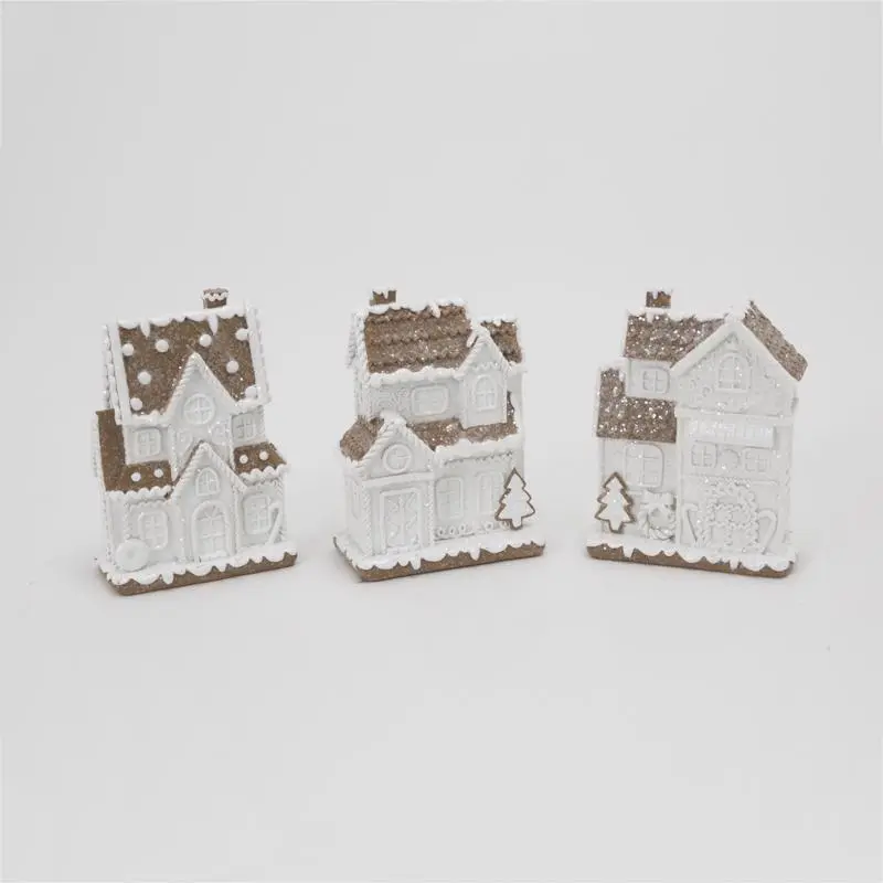 Gerson 9096205 6 in. Gingerbread House Table Decor - Pack of 12