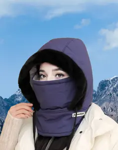 All-in-One Winter Warmth Hat | Plush Lined, Built-in Face Mask & Neck Cover | Adjustable Unisex Design