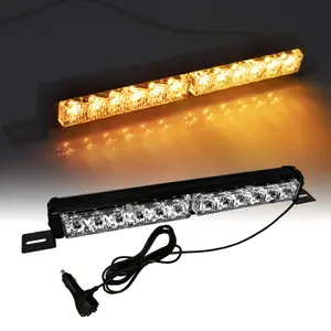 12-Inch Amber Emergency Warning Flashlight, Durable Design for Safety, Ideal for Emergencies & Outdoor Use, Reliable Lighting Solution