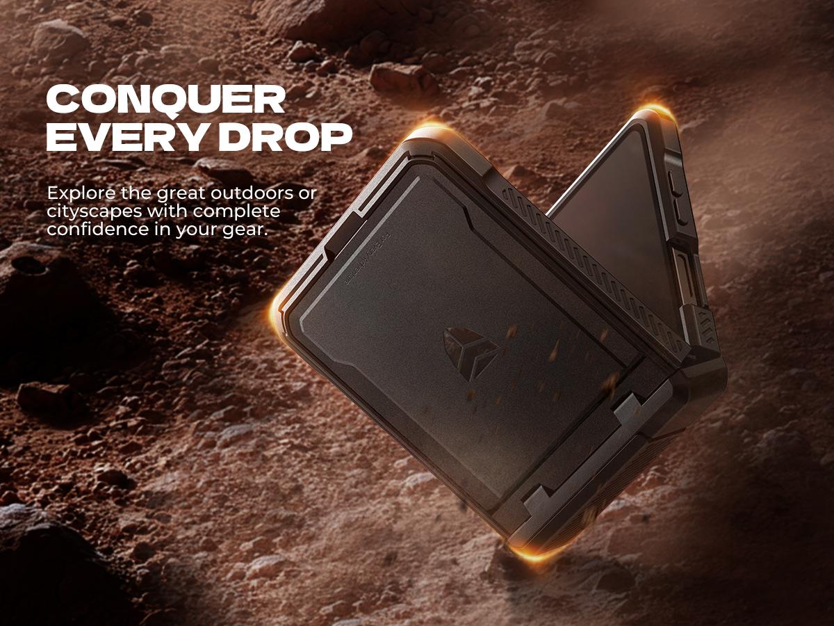 Dexnor for Samsung Galaxy Z Flip 7 Case with Dual Kickstands & Auto-Close Hinge Protection & Screen Protector, Full-Body Rugged Shockproof Protective Cover Bumper Cases for Galaxy Z Flip 7