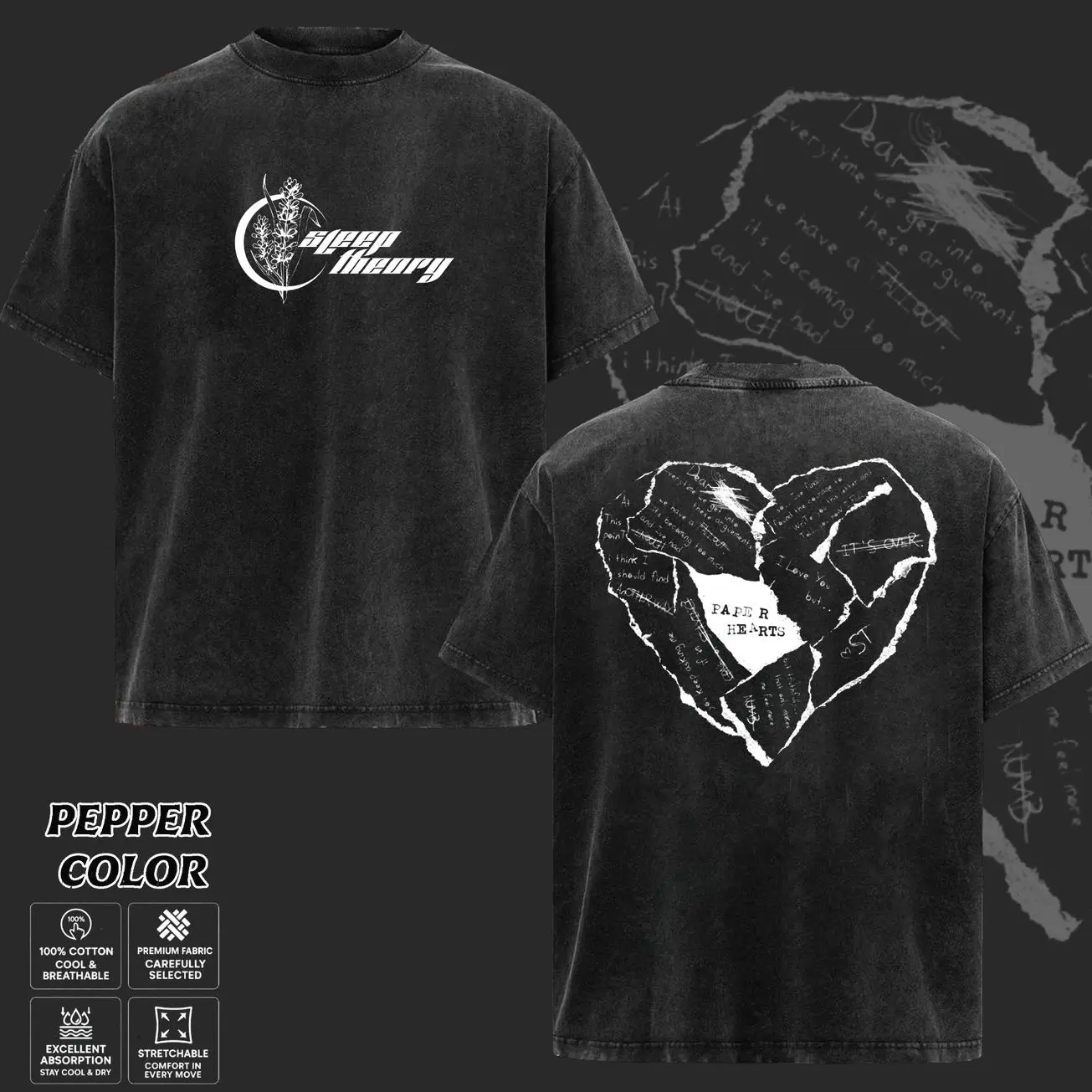 [COLLECTION] Sleep Theory T-Shirt, Retro Metalcore Band Tee, Sleep Theory Tour 2026 Shirt, Paralyzed Concert Graphic Tee, Alternative Metal Music T-Shirt, Unisex Oversize Heavy Metal Band Tee, Rock Music Gift for Men & Women N6E