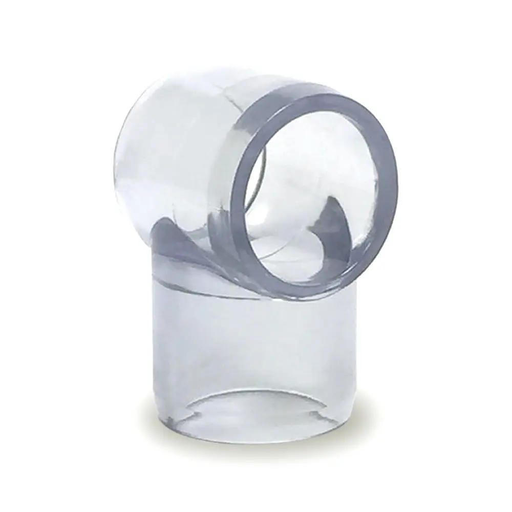 Formufit 1/2" PVC Slip Tee Furniture Grade - Clear Fitting for DIY Projects