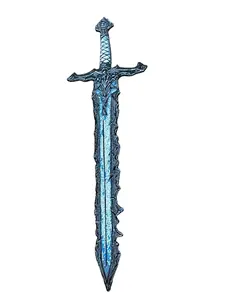 Nightfang Bookmark – Shadow & Ice-Inspired Fantasy Sword with Jagged Edges and Icy Blue Steel | 3D Printed Dark Warrior Bookmark