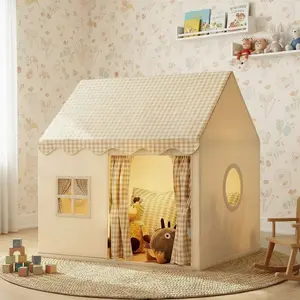 Fun Kids' Play Tent, Unisex Pretend Play Castle | PVC Frame, Zipper Closure | Portable Playhouse, Indoor Playhouse, Secret Base & Sleep Tent | Party & Beach Toy | Perfect Holiday & Christmas Gift | No Accessories or Lights