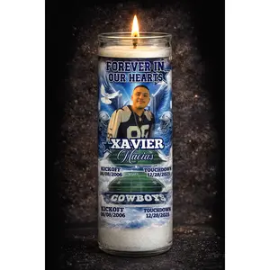 Custom Memorial Candle