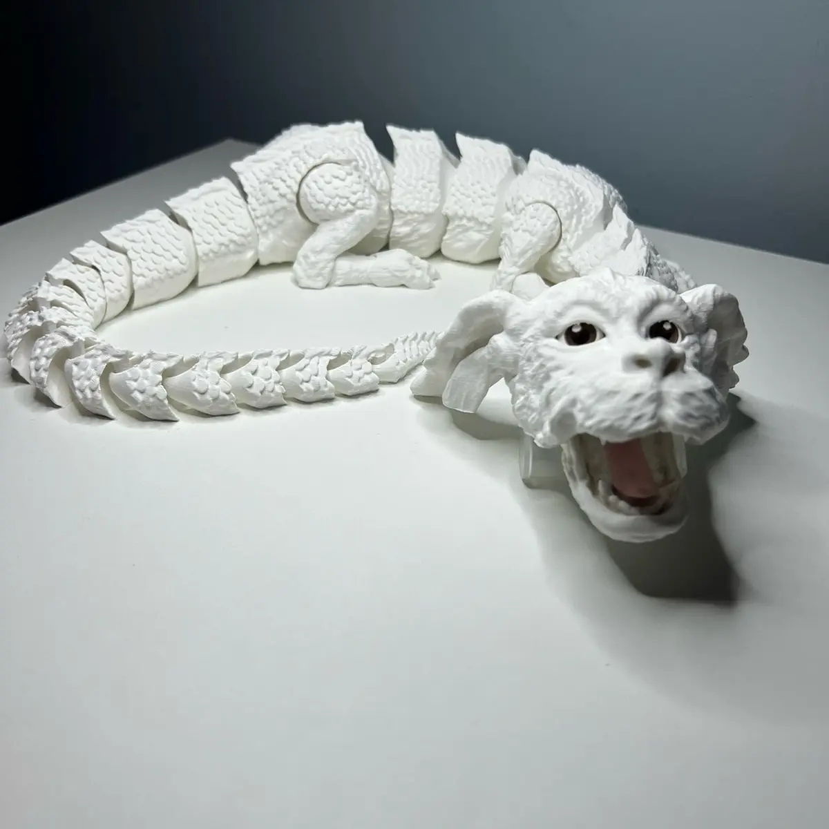 Jumbo 3D printed Falkor lucky dragon 27 inches long, Decor Decorative Decor Decorative