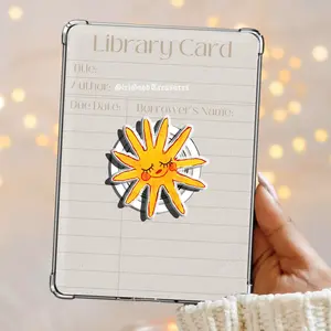 Summer Sun Magnetic Pop Socket Kindle Grip Cute Adorable Lovely MagSafe Phone Grip Cute Love Phone Holder, Kawaii Gift for Phone or Kindle Lovers Magnetic Pop Socket Phone Grip Kindle Grip Popsocket