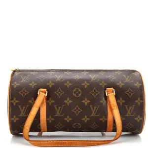 Pre-owned Louis Vuitton Canvas Coated Shoulder Bags Papillon Handbag Monogram Canvas 30 by Rebag