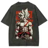 Dragon Ball DBZ Goku Anime Washed Graphic Tees Funny Japanese Cartoon Distressed Shirt 90s Vintage Streetwear Unisex Summer Gift"