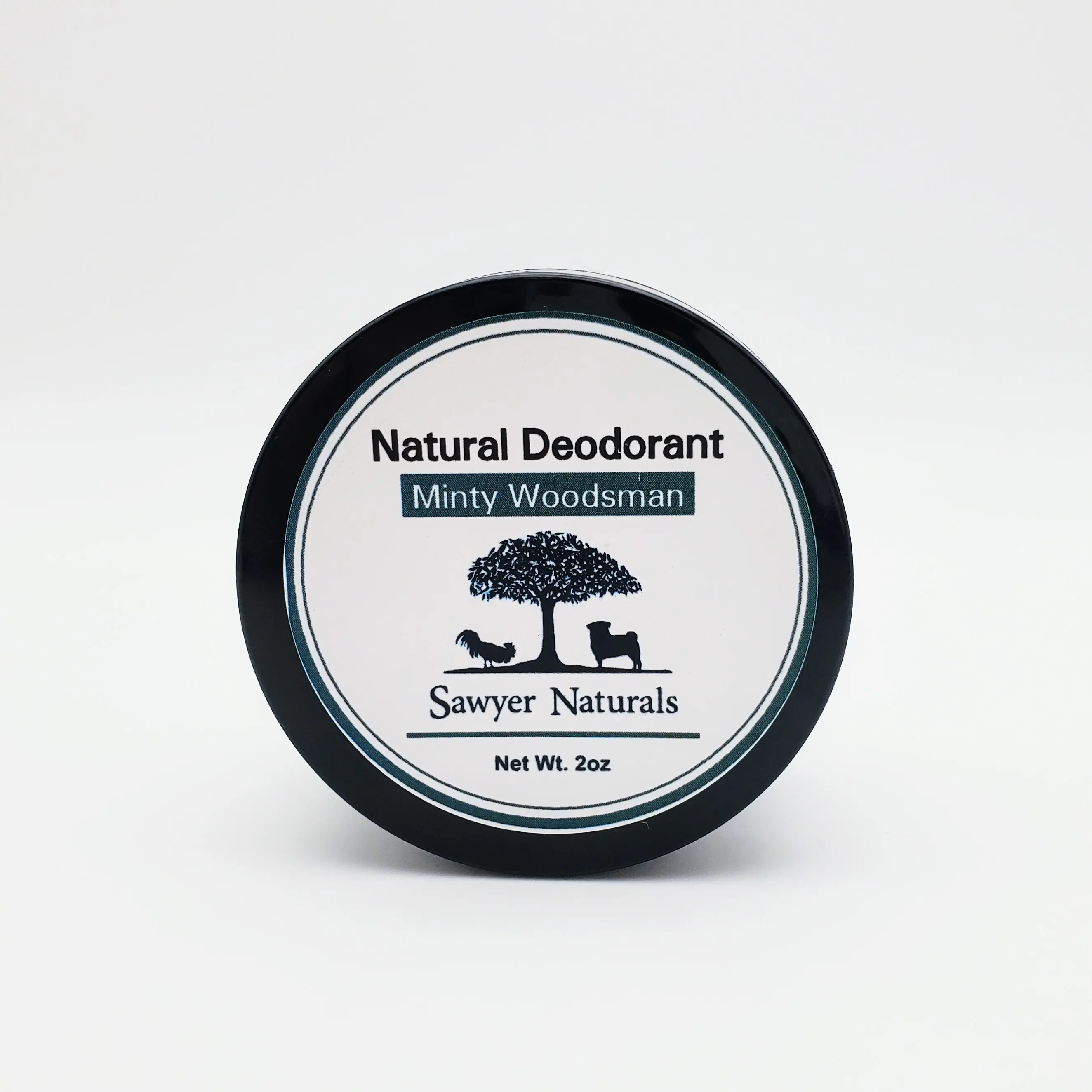 Aluminum-Free Natural Deodorant – Minty Woodsman (2 oz)