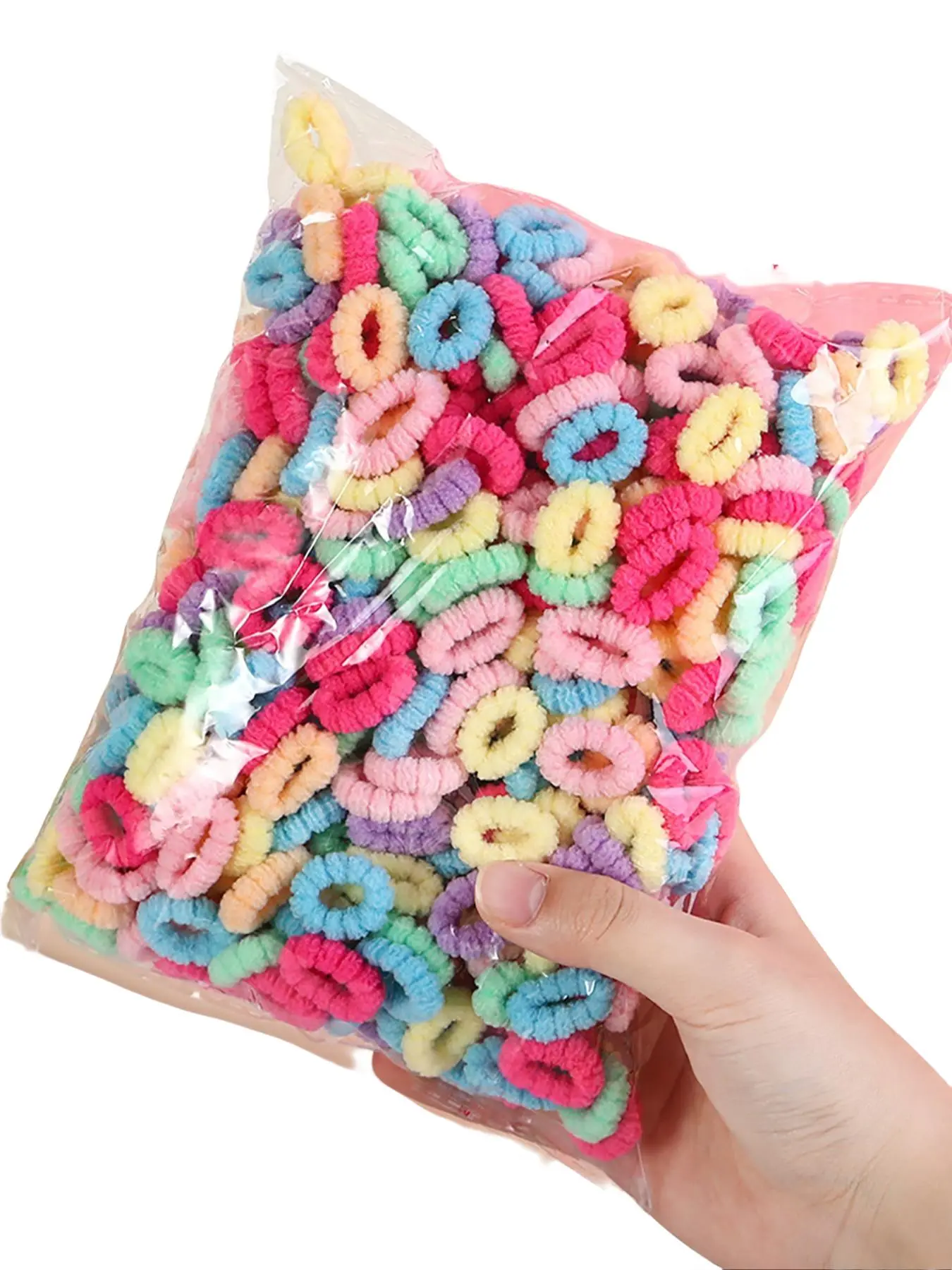 200pcs Multi-Color Hair Ties, High Elasticity Non-Damaging Rubber Bands, Cute Durable Ponytail Holders, Ponytail Hairstyle, Suitable for Daily Use, Elastic Hair Accessory