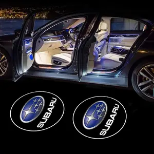 2pcs Fashion Car Door Welcome Light Logo Projection Lights, Compatible with Subaru Brz Wrx Xv Ascent Forester Outback Impreza Legacy