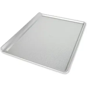 USA Pan Bakeware Cookie Sheet, Large, Warp Resistant Nonstick Baking Pan, Made in the USA from Aluminized Steel,Silver
