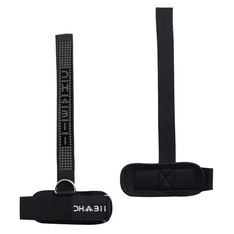 DHABII Lifting Straps - Premium Padded Cuffs, Wrist Support, Steel D-Ring, Velcro Wrap, One Size Unisex Athletic Accessory, Extra D-Ring Attachment, Home Gym Accessories, Lasting Durability, Elevate Your Workouts for Cable Machine Use