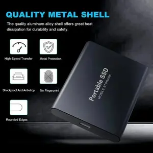 Portable2026New External SSD 1TB/2TB/4TB Durable Portable Hard Disk High-rate Original Solid-state Drive for PC/Laptop/Phone/Mac