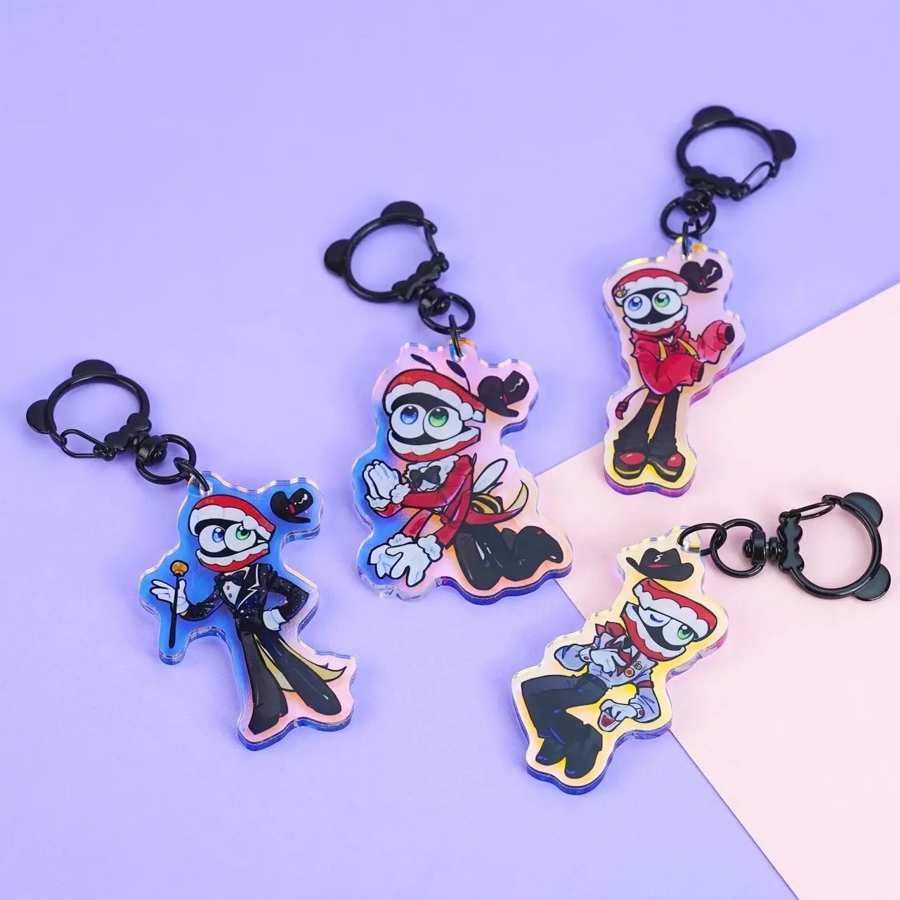 The Amazing Digital Circus Caine Acrylic Keychain, Cute Character Bag Charms, Indie Animation Fan Gift