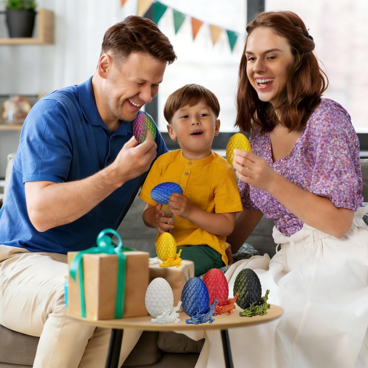 6 Pack 3D Printed Dragon Egg Toys with Mini Dragons Inside, Prefilled Easter Eggs for Kids Boys Girls Teens, Easter Basket Stuffers, Easter Gift Party Favors 6 Pack 3D Printed Dragon Egg Toys with Mini Dragons Inside, Prefilled Easter Eggs for Kids Boys Girls Teens, Easter Basket Stuffers, Easter Gift Party Favors