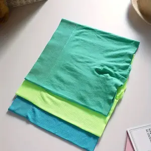 3-Pack Women’s Solid Ribbed Shorts - Soft & Stretchy, Comfy Tight Fit for Sports Yoga - Breathable Everyday Athletic Wear