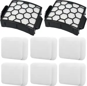 LA502 Replacement filter for Shark LA502, LA322, LA301, LA300, LA455, LA702 Rotator Lift-Away ADV DuoClean PowerFins Upright Vacuum (2 Filter + 6  + 6 Felt)