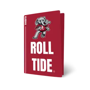 Alabama Red Roll Tide VarsityWrapz for PS5 - Precision Fit, Scratch-Resistant Vinyl, Official Alabama Style, Easy Apply & Clean Removal
