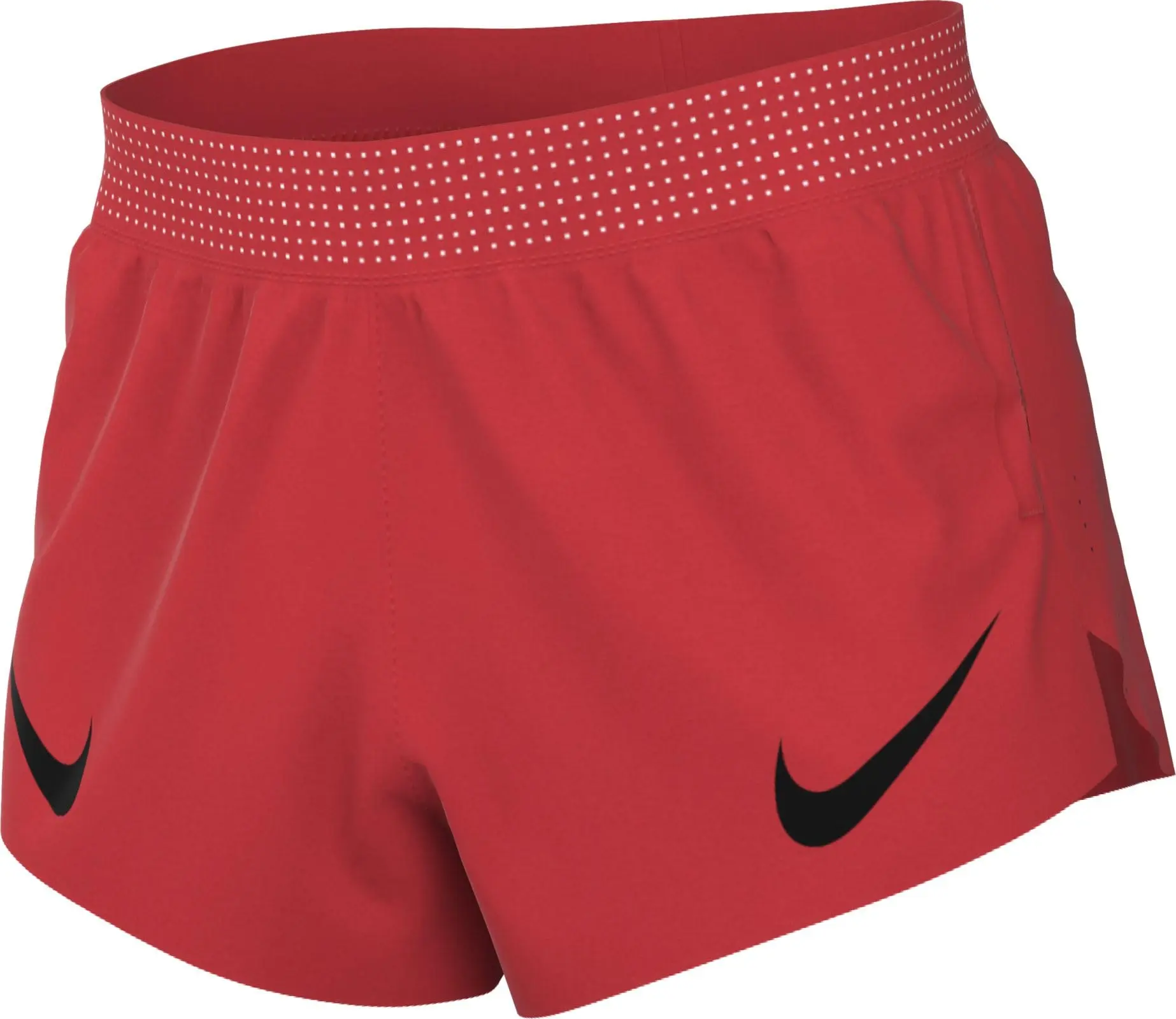 Nike Aeroswift Dri-Fit ADV Running Shorts with Lining for Men (Approx. 10 cm), Lt Crimson/Black, FN3352-696, L