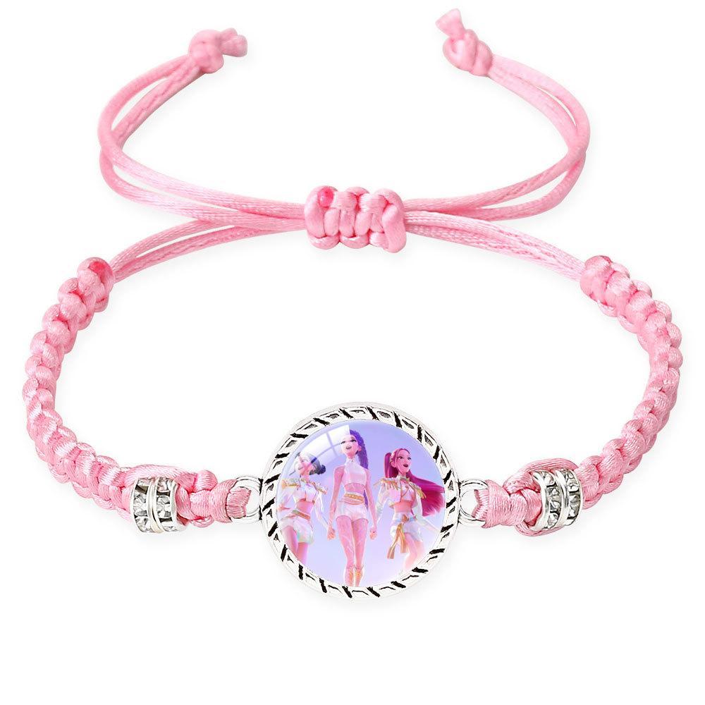 K-Pop Demon Huntersr Style Adjustable Braided Bracelet — Trendy Couple & Friendship Jewelry. A Stylish Bracelet Perfect For Gifting To Friends, Besties, Partners, or Family Members.