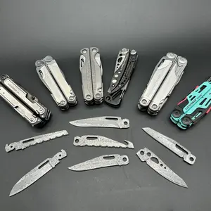 Premium VG10 Damascus Blade fit with Leatherman 5 Tools P4 Wave Charge Signal Surge