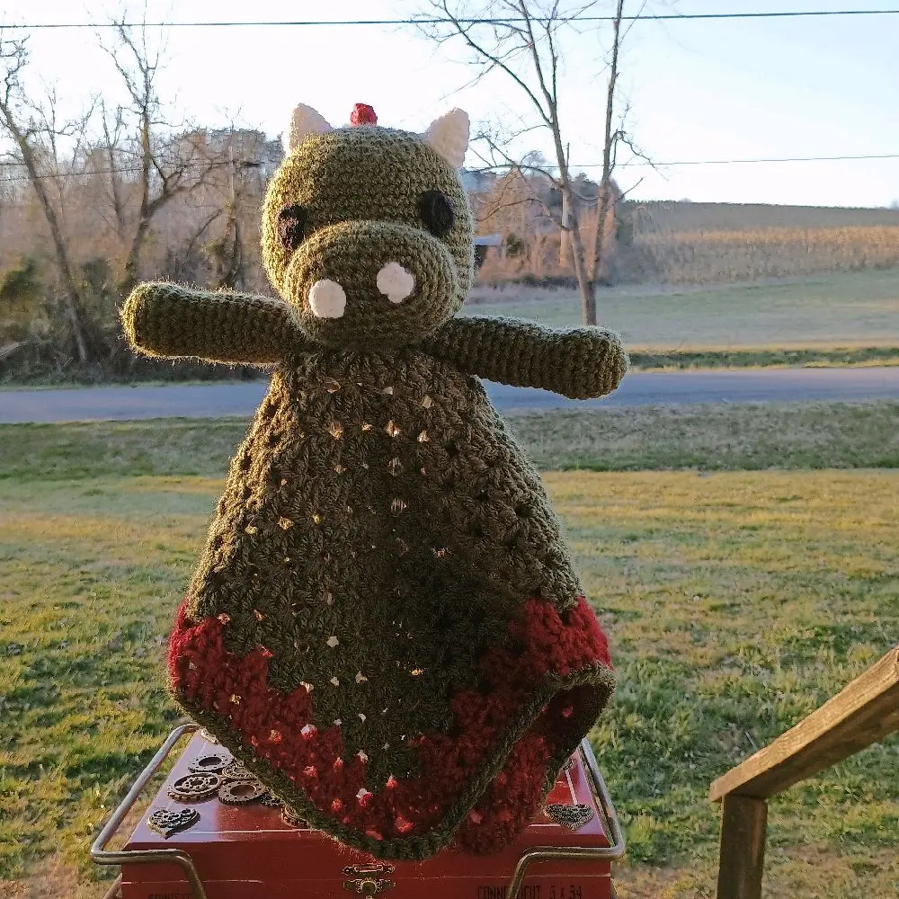 Handmade crochet Lovey - Unique Dion design