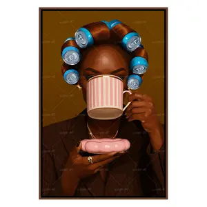 Brown Suited -Smard Black Wall Art Print/ Canvas for Home /Office Decor