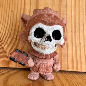 NAHUAL Mictlantecuhtli – Handcrafted Aztec Underworld Spirit Statue (5.5″ × 4″)