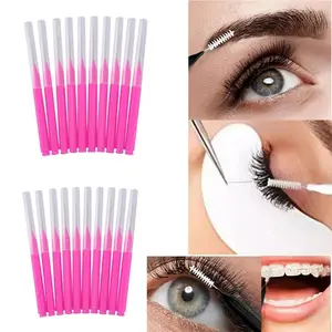 20Pcs Mini Eyebrow Brush Brow Perm Brush Disposable Brow Lifting Brushes Bendable Micro Eyelash Brush Applicators Makeup Tools Cosmetic Makeup Tool
