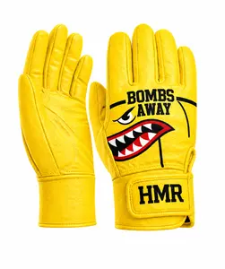 Black and Yellow I Bombs Away Batting Gloves