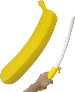 Banana stretch sword creative 3D printed simulation banana toy for pranking children, boys' samurai sword stress relief small toy