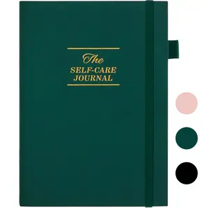 Self-Care Journal, Wellness & Daily Reflection Notebook– A5 Size (Dark Green)