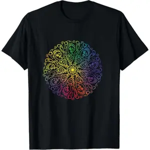 Curse Word Mandala Graphic Tees T Shirt for Women T-Shirt made in usa
