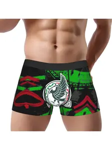 1 Piece Football Mexico Underpants Breathbale Panties Male Underwear Print Shorts Boxer Briefs Match Day Essentials