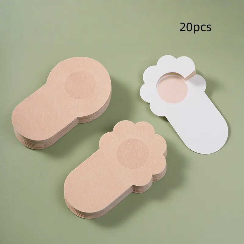 20 Pcs Disposable Breast Lift Tape, Invisible Bra for Support, Seamless Smooth Design, Curve Fit Large Sizes, Sexy Anti-Glare Lingerie, Accessories