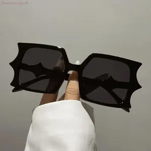 Unisex Trendy Minimalist Bat Frame Sunglasses, Vintage Plain Color Design with Lightweight Durable Frame, UV400 Protection Versatile Shades Perfect for Driving, Daily Wear & Street Style