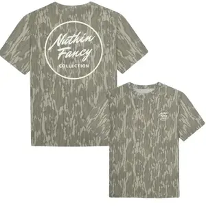 Mossy Oak Washed Out NUTHIN FANCYY Camo Tee 3D, Mossy Oak Washed Bottomland Mallard Tee, 3D Camo Style T-Shirt, Father Day Shirt