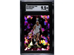 2024 Panini Select Wnba #38 Jackie Young Pink Ice Prizm SGC 9.5