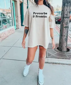 Proverbs And Protein Pump Cover T Shirt Weight Lifting Oversized Workout Shirt For Powerlifting Womens Pump Cover Christian Pump Cover