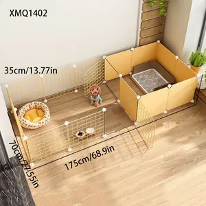 Pet Fence Small Animal Training Toilet Area Dog Isolation Door Assembly, Home Dog Kennel, Exercise Puppy Playpen, Durable Puppy Playpen, Plastic Material, No Model