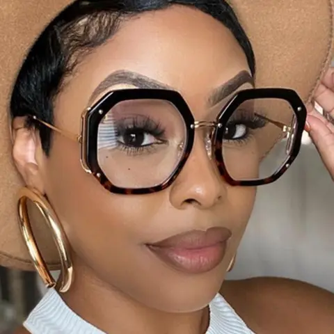 Fashionable Geometric Frame Eyeglasses, Casual Versatile Anti-blue Light Eyeglasses for Women & Men, Fashion Eyeglasses for Work, Daily Clothing Decor, Fashionable Frames Glasses, Stylish Eyeglass, Trendy Frames, Fashion Eyewear