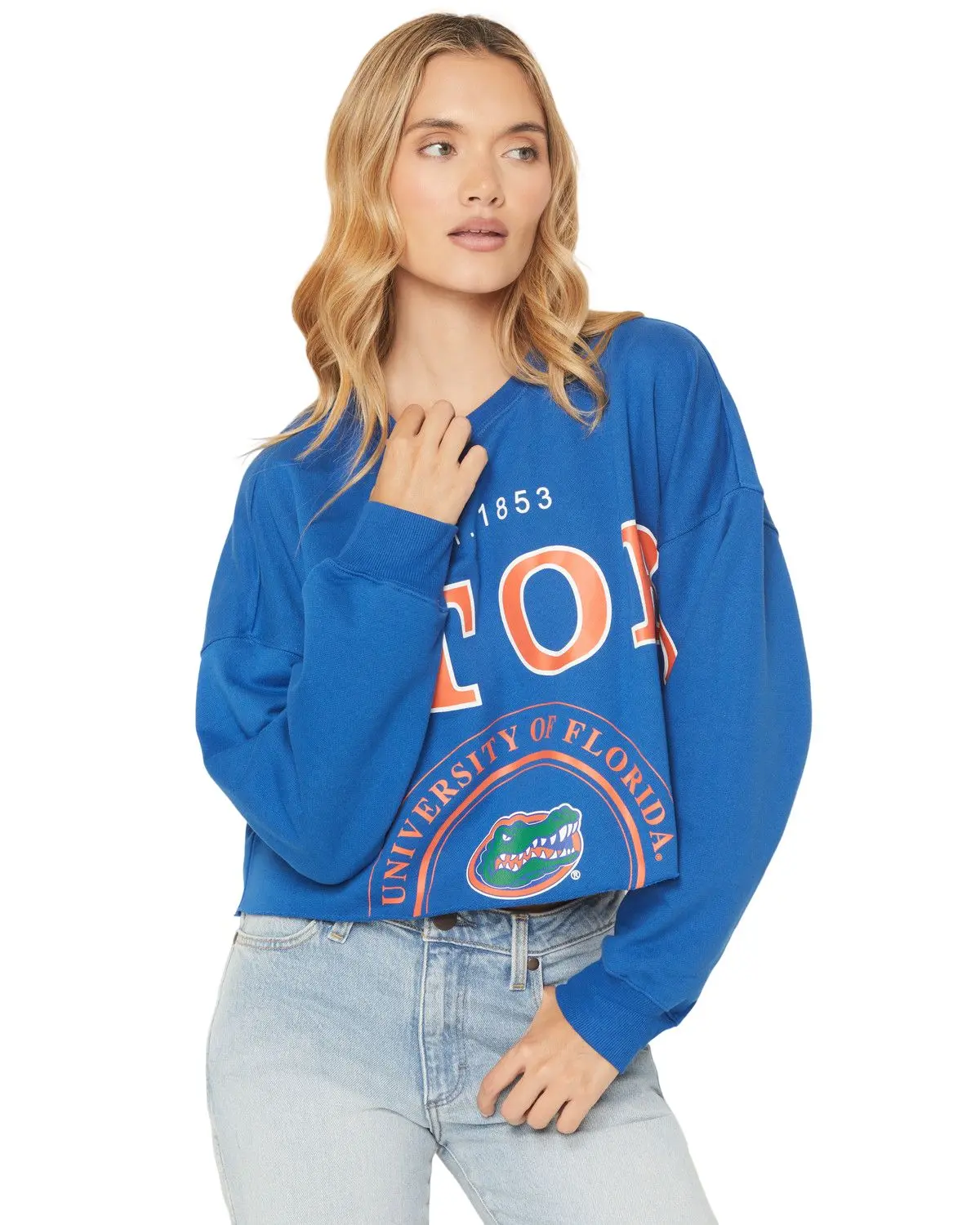 Gameday Women's Women'S University Of Florida Split Long Sleeve Cropped - Flor-Phippspl-Cls500