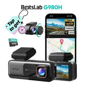 Botslab 4K Dash Cam Front & Rear 170° Ultra Wide with ADAS Night Vision 24/7 Parking IMX415 Sensor WDR 64GB SD Card 5G WiFi GPS Loop Recording Automotive Dvr Camera